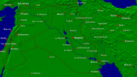Irak Städte + Grenzen 1600x900